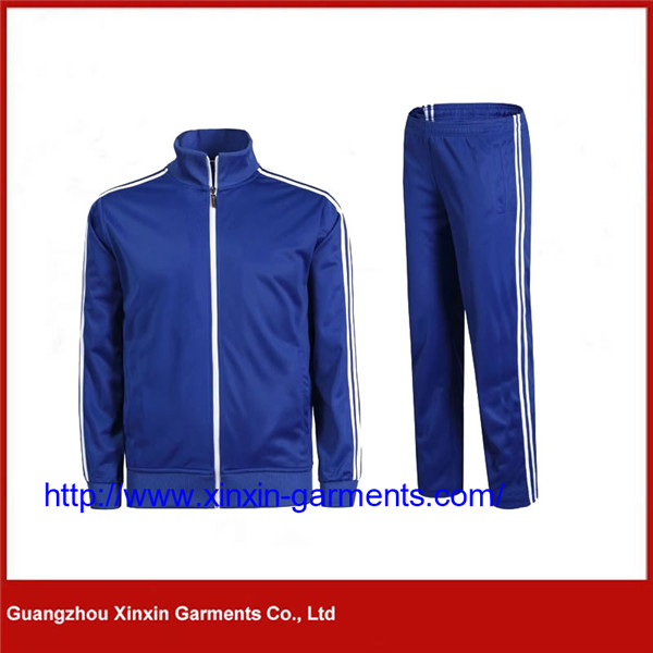 OEM China Factory Wholesale Customized Polyester Tracksuit with Side Striped (T418)