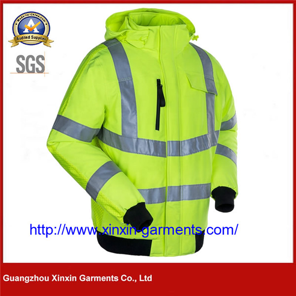 OEM EN473 Reflective High Visibility Heavy Duty Water Resistant Outdoor Work Safety Workwear W2174