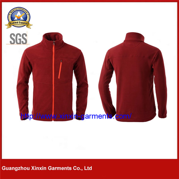 OEM Male's Winter Jacket, High Quality Micro Polar Fleece Jacket with Ykk Zipper (J538)