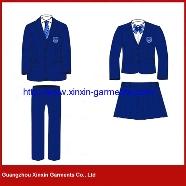 Primary Kindergarten High School Colours Design Boy and Girl School Uniform Design (U36)