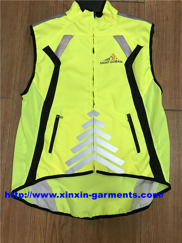 Reflective Straps Motorcycle Safety Vest (W894)
