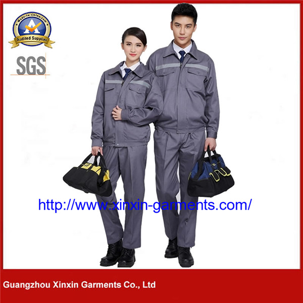 Reflective Stripe Anti-Static Men Women Work Clothing Workwear Uniforms With Logo Work Suits W2132
