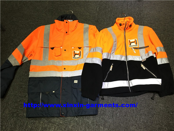 Safety Work Wear Reflective Tape Fluorescent Working Jackets (W866)