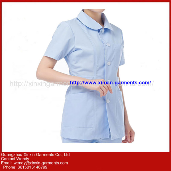 Salon Tunic Beauty Hairdressing Massage Therapist Spa Health Workwear Nail Uniform H71