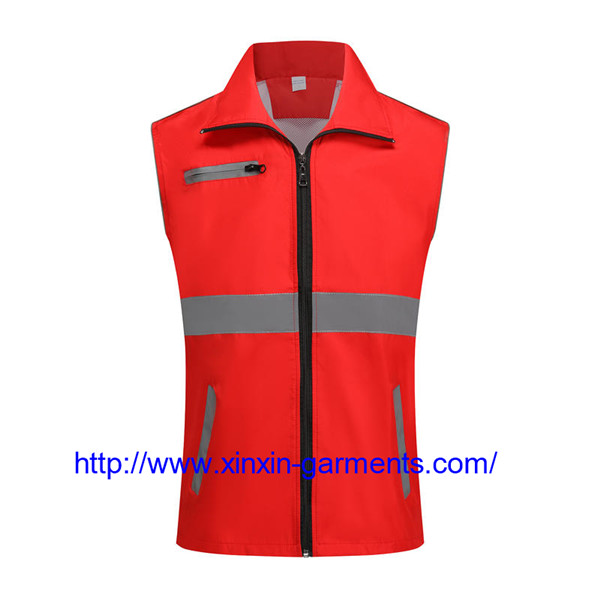 Small MOQ Custom Advertising and Promotion Volunteers Supermarket Work Vest With LOGO Print ZC008