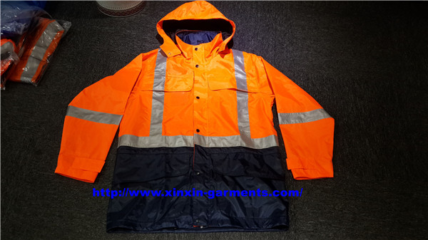 Top Quality OEM 3m Reflective Tape Sealed Seam Oxford Safety Workwear (W867)