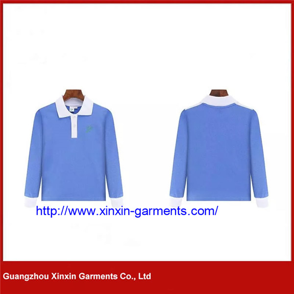 Unisex Blue Cotton Shirts for Kinder garten Primary Children for Sports Wear Uniform (U160)