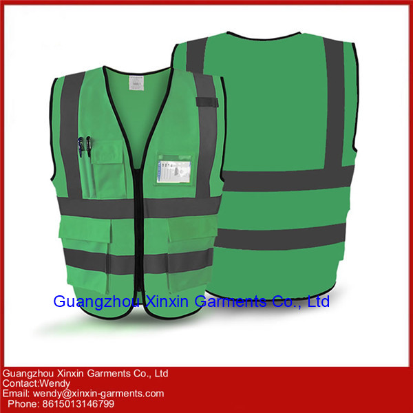 Warning Traffic Safety Vest Work Wear Hi-Viz Security Uniform (W383)