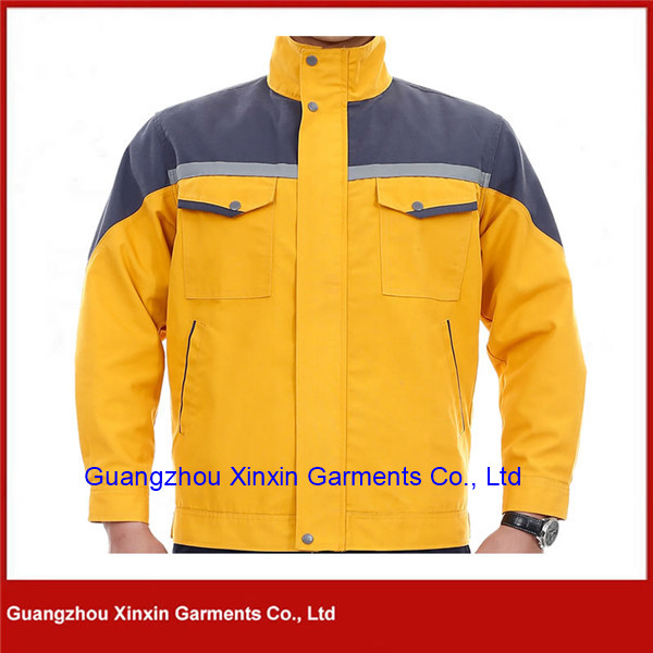 Wear-Resistant Waterproof Reflective Uniform Work Jacket for Construction and Factory Worker (W507)