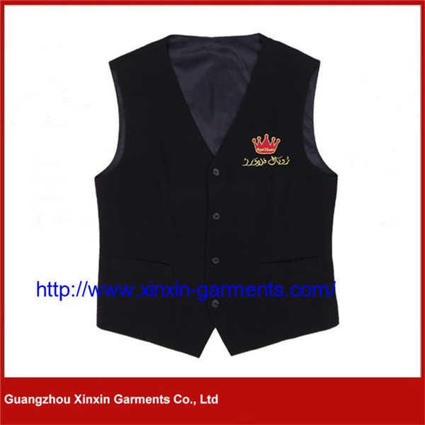 Whoelsale Cheap Polyester Hotel Waiter Waitress Vest (V05)
