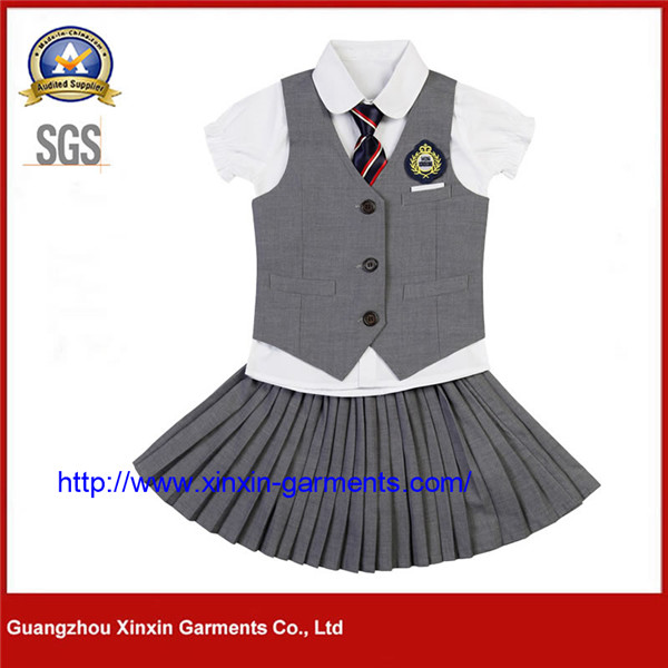 Wholesale Cheap China Custom Design School Wear School Uniform for Kids High Quality (U172)