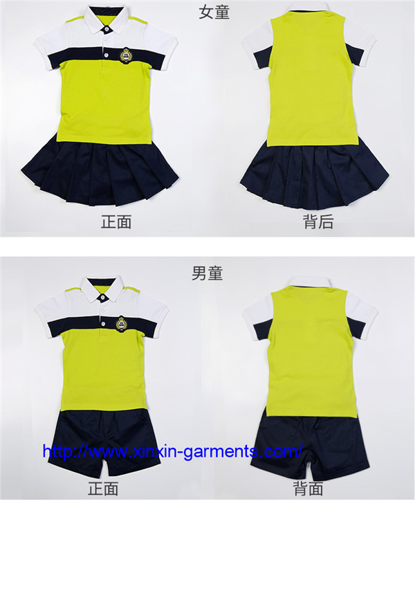 Wholesale Fashion Design Casual Kid's School Uniform (U183)