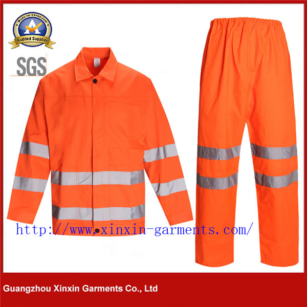Industrial Men's Mining Work Wear Conti Suit Mechanic Two Piece Oil Refinery Hi Vis Work Wear W941