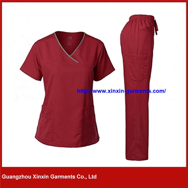 Wholesale New Style Stretch Hospital Nurse Scrubs Sets Medical Uniform for Women (H131)