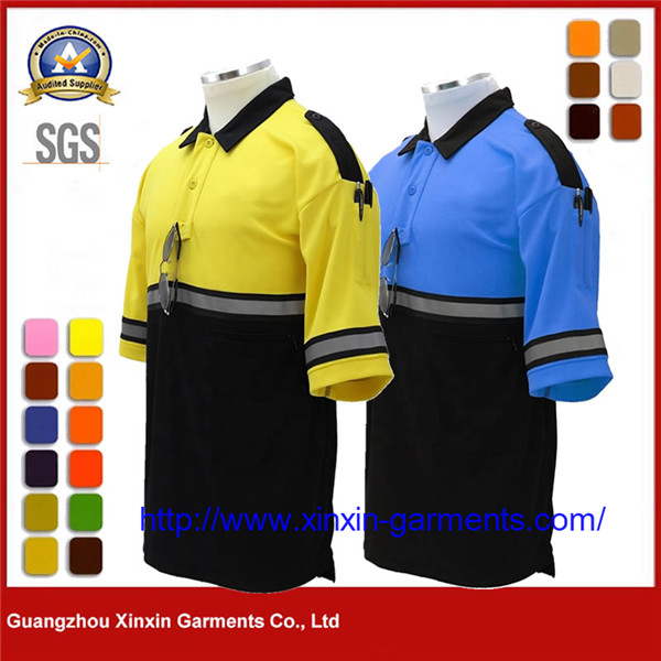 Wholesale Polo Shirt Dry Fit Police Security Polo Shirts Reflective Polo T Shirt Custom Logo W2835