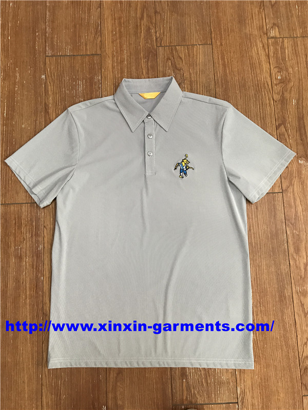 Wholesale Top Grade Dri-Fit Vertical Texture Golf Polo Apparel (P497)