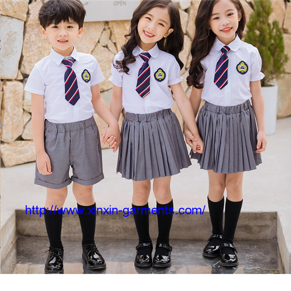 Wholesale White Cotton School Shirt Uniform for Students (U172)