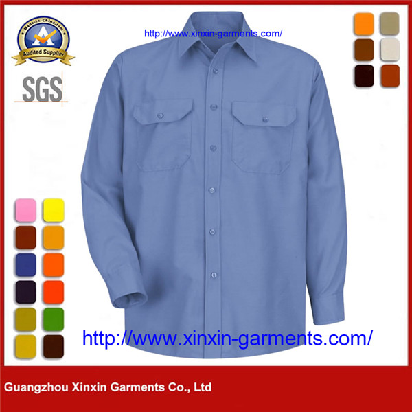 Wholesale First Class 100% Polyester Cotton Long Sleeve Security Guard Uniform Men Shirt​ W2715