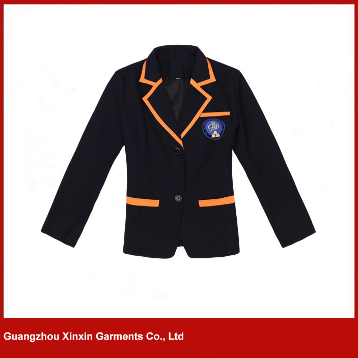 Custom design kids school uniforms wholesale by apparel factory(U15)