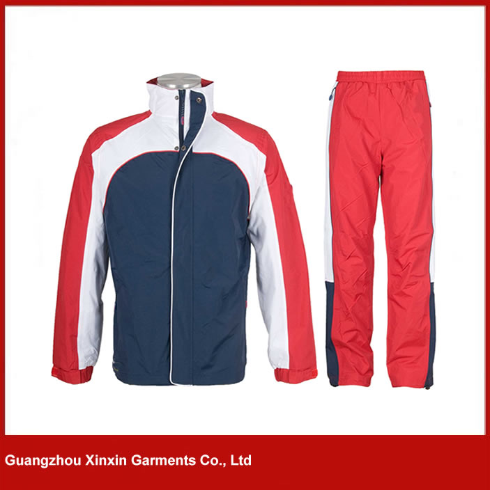 Custom Red Color Tracksuit Manufacturer In China(T20)