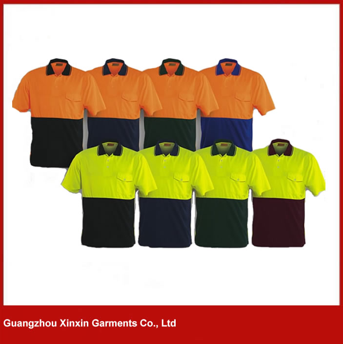 hot sale cotton orange black work uniform shirts cheap for engineer W73