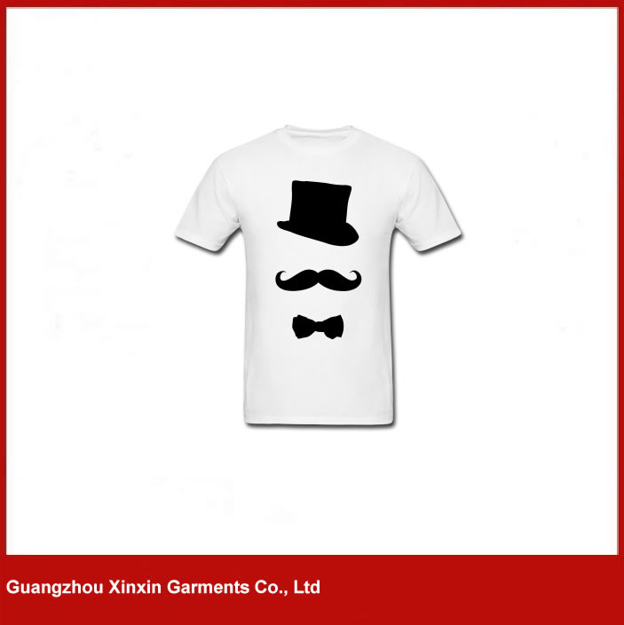 Manufacturer Custom Logo Print White T Shirt(R80)