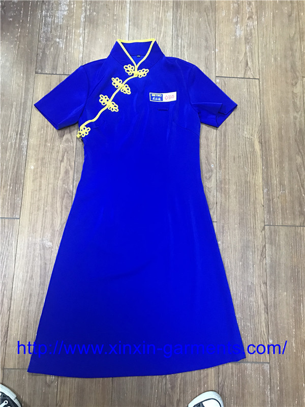 new design china factory women uniform workwear coverall work suit W2101