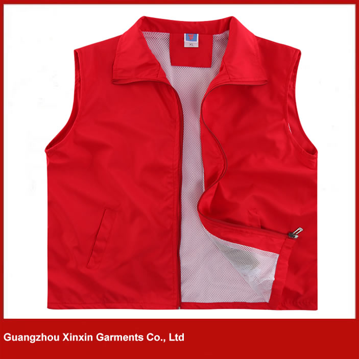printed promotional vest with custom logo imprint for advertising (V07)