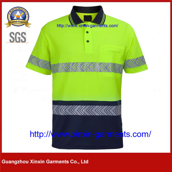 Cool Hi-Vis Reflective Shirt – Yellow Navy W2370