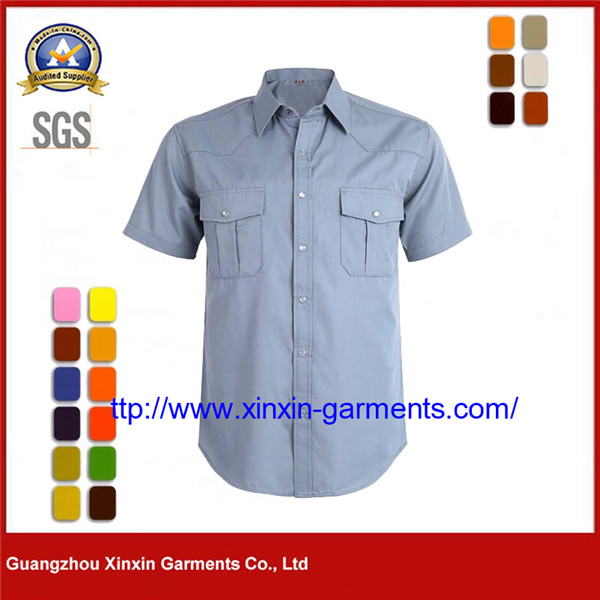 Customize Security Guard Uniform for Men Shirt with short sleeves​ W2588