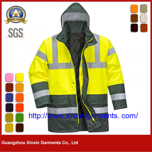 Fluorescent professional hi-vis reflective jacket safety work wear​ W2808