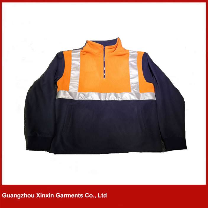 wholesale hi vis fleece work jacket factory W37