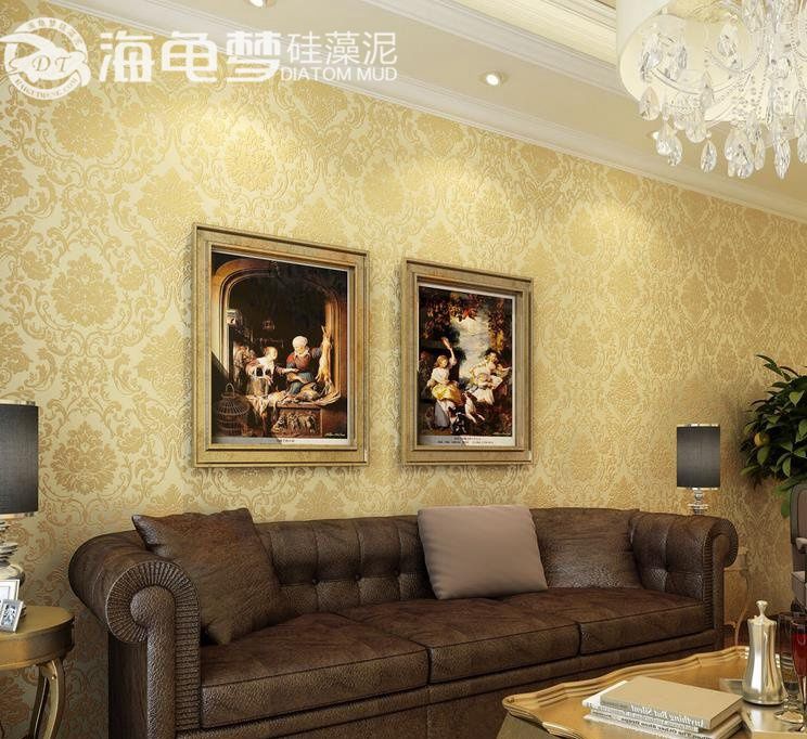 客厅欧式印花背景墙