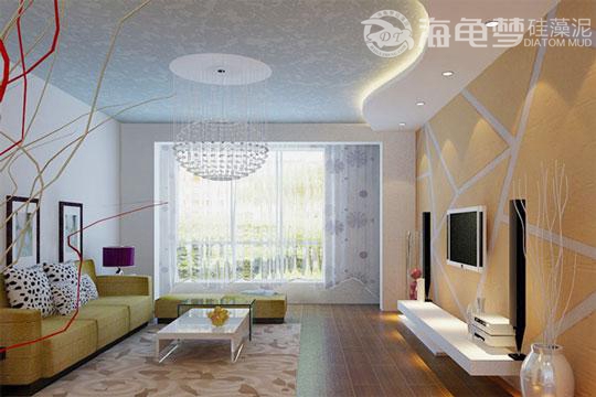 简约客厅喷涂背景