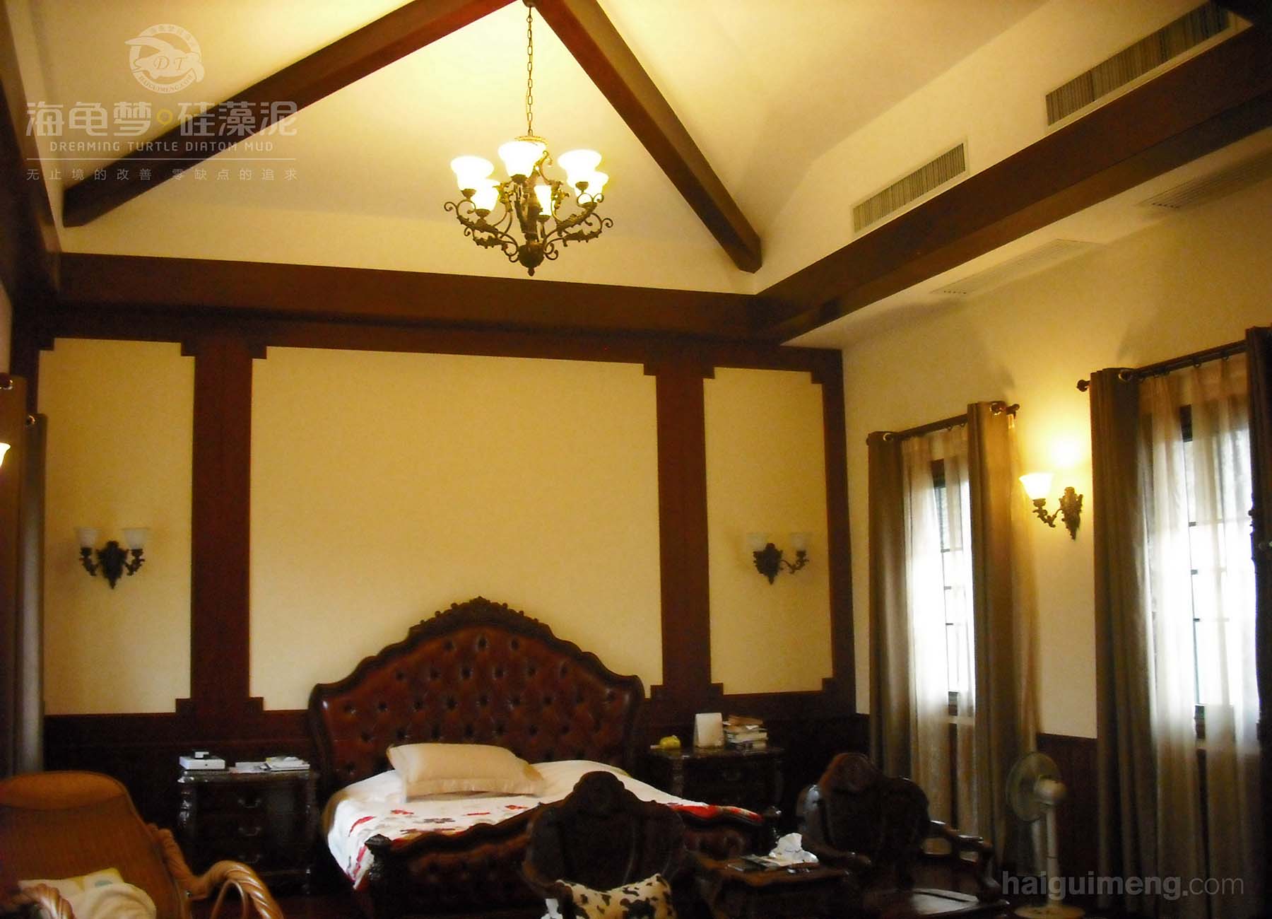 硅藻泥复古风格墙面装饰