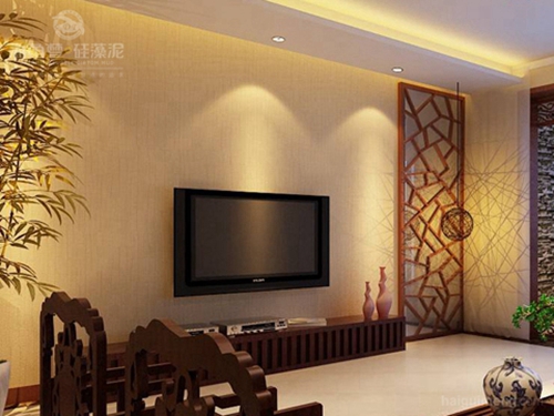 客厅硅藻泥颜色效果图，客厅颜值提升100倍(图4)