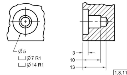 m12沉头孔直径及深度