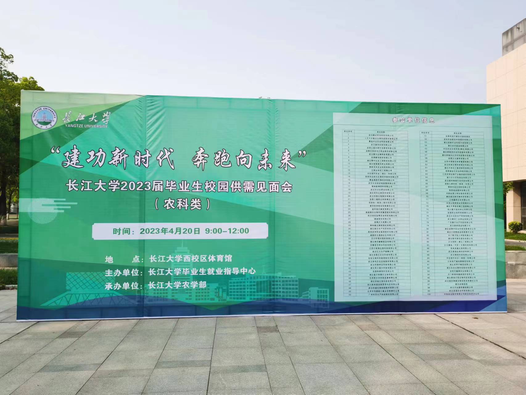 4.20日赴长江大学开展校招工作