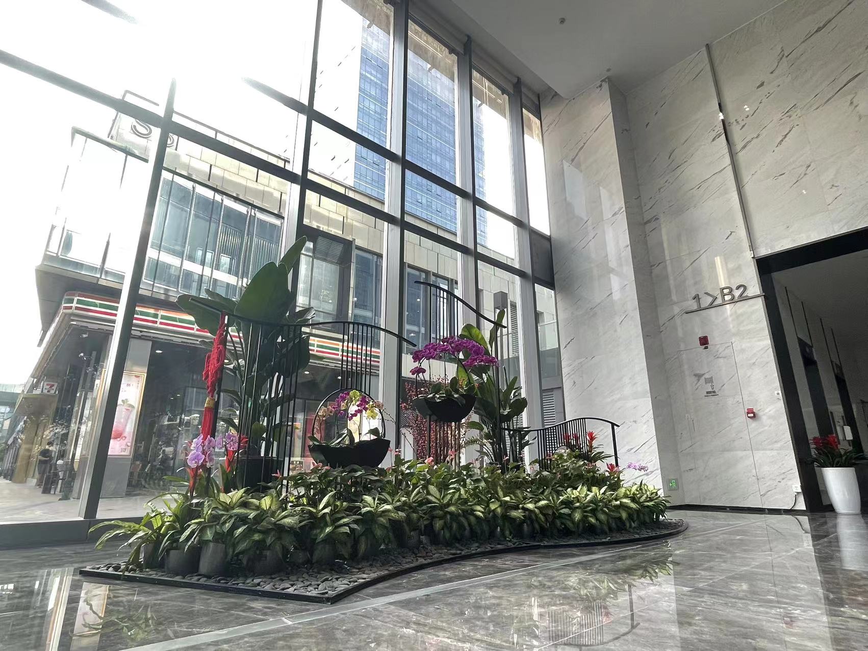 开发区控股大堂组景
