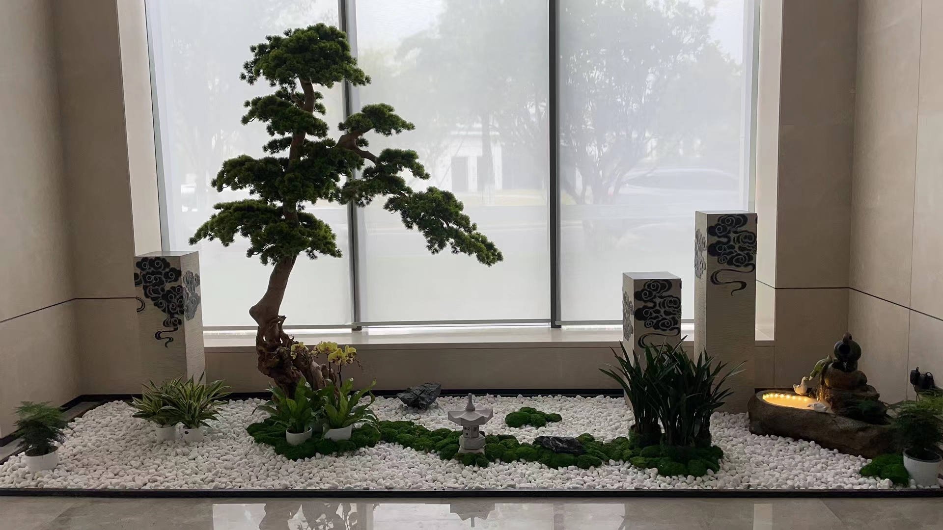 粤港澳大湾区院士交流中心室内绿植租摆项目