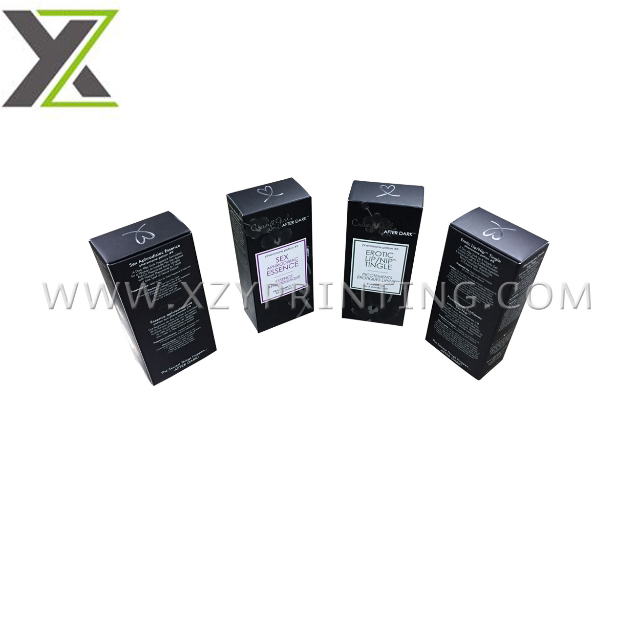 Top quality low cost matte paper small black lipstick box