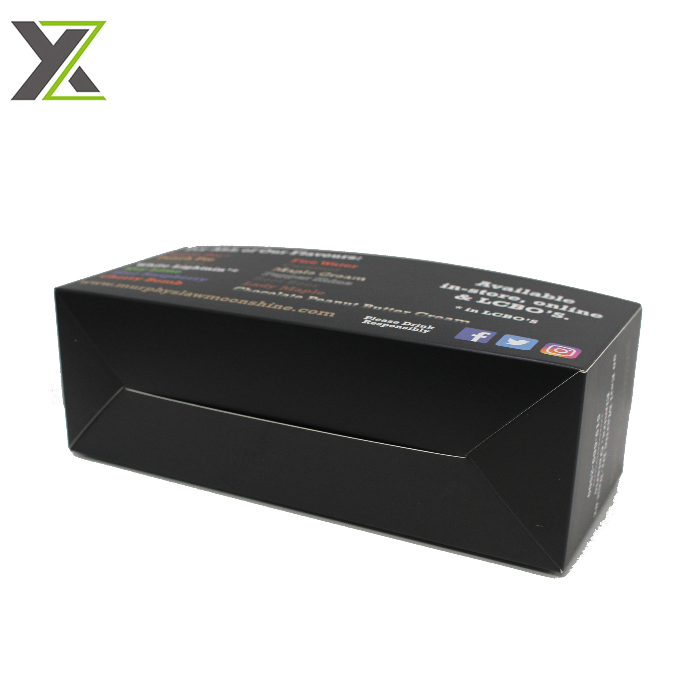 Custom wholesales wine bottle set gift box with window display