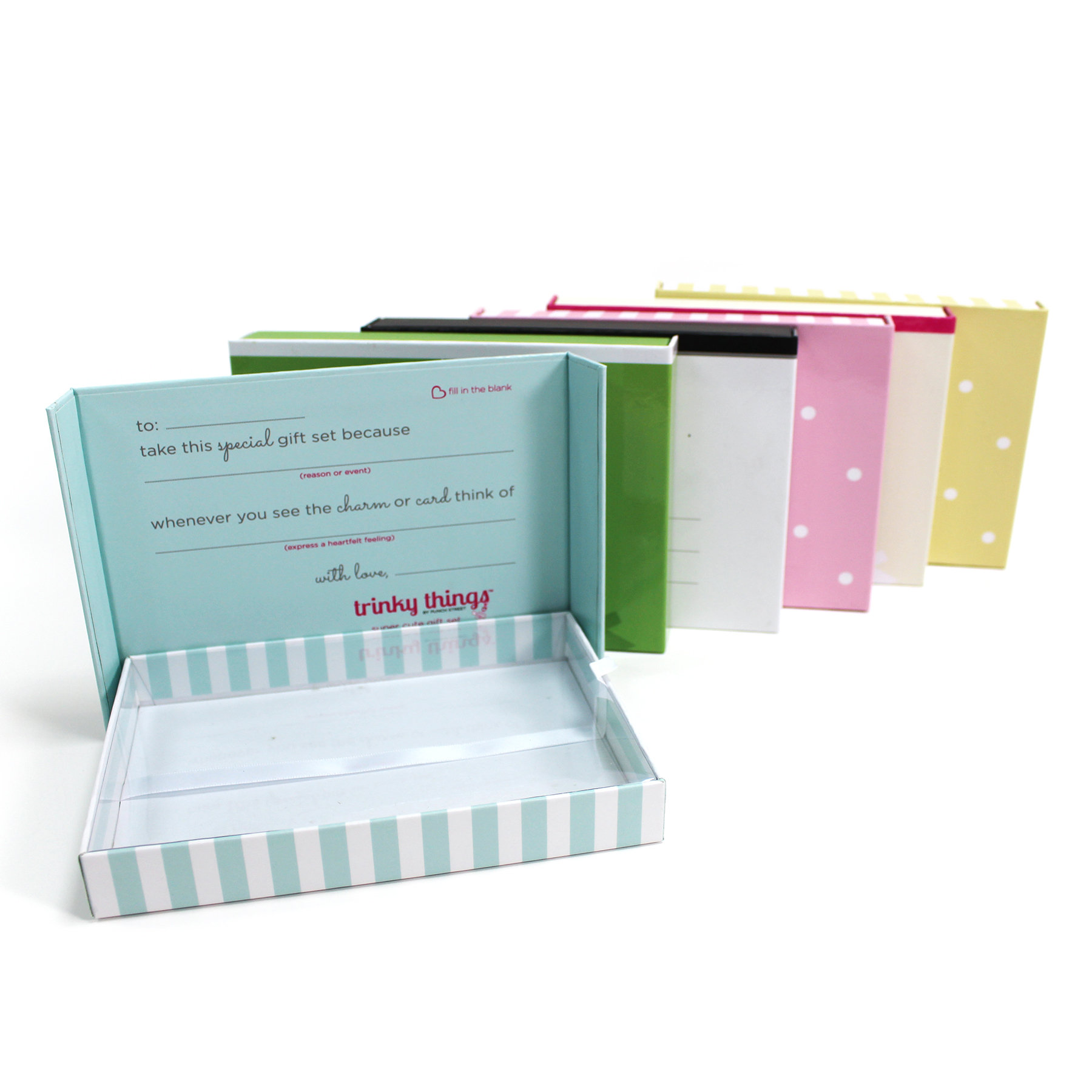 Wholesale sets bracelets gift box with PET lid