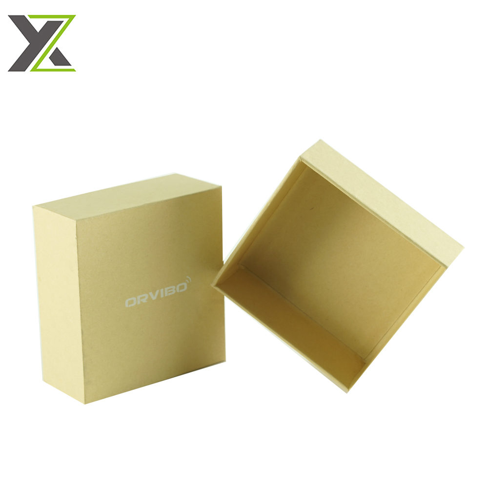 Eco recycle kraft cardboard boxes with lid for gift jewellery