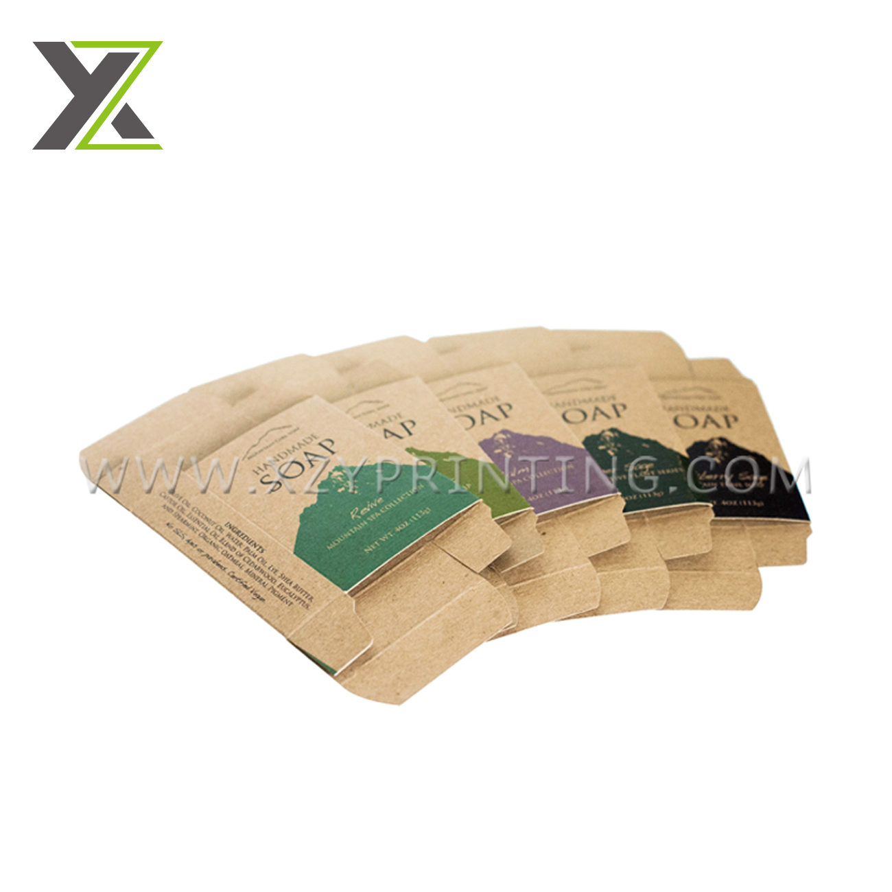 Fragrant eco-friendly top quality wholesale kraft paper soap box