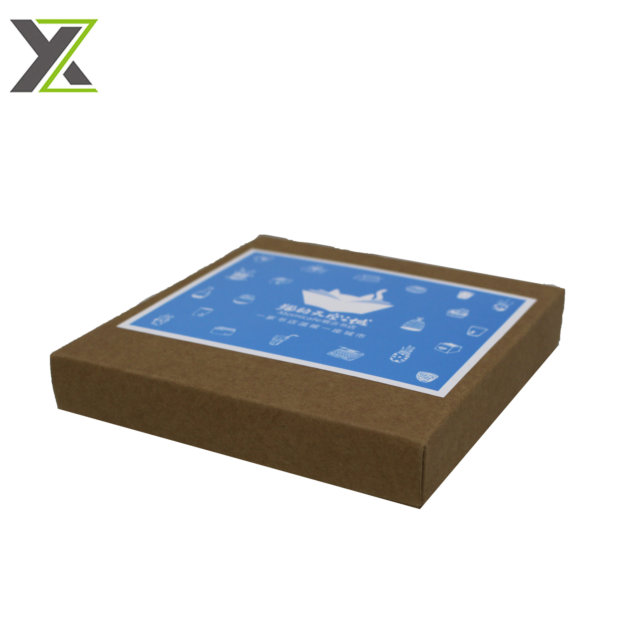 Manufacturer price eco kraft paper material 2 pieces packing boxes for books