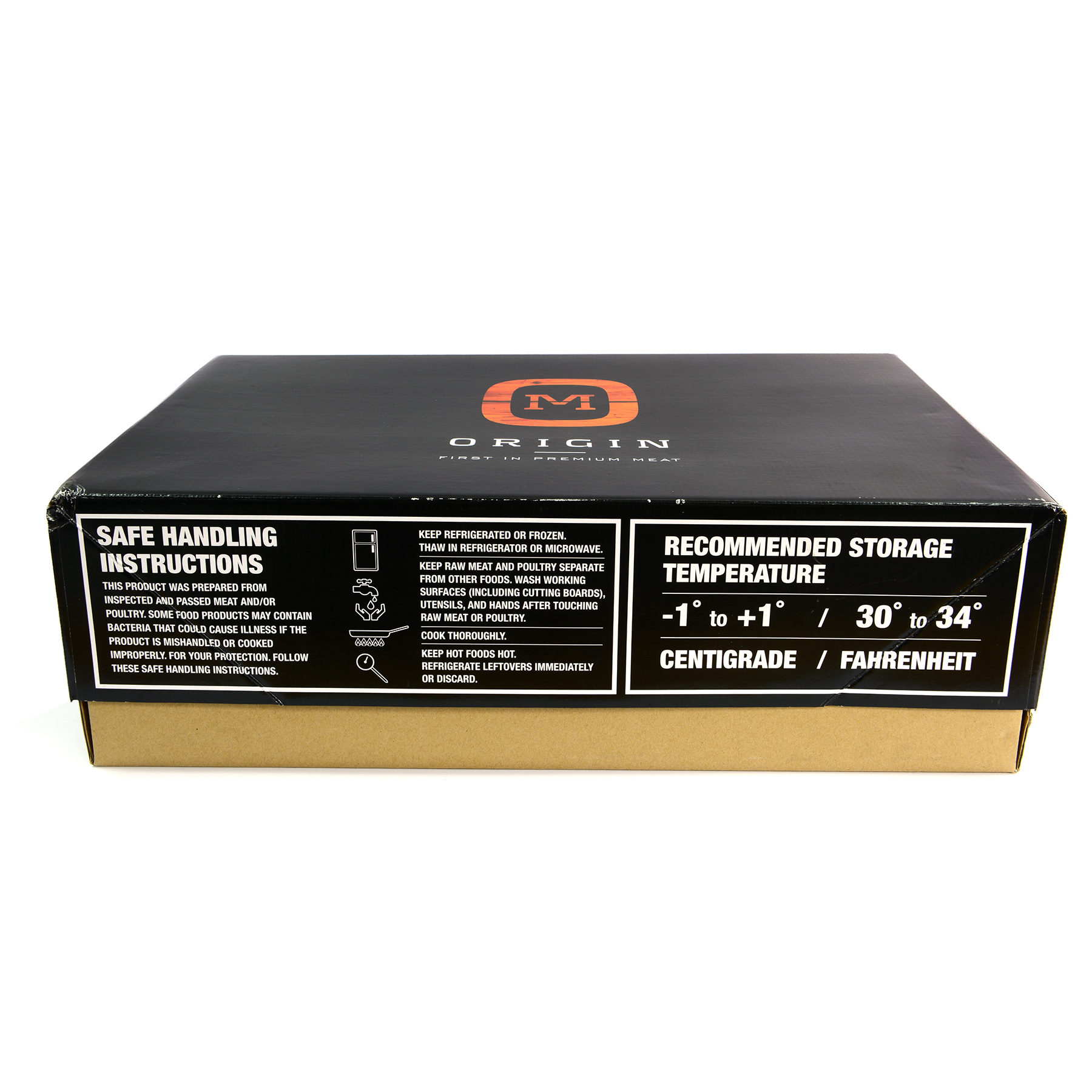 High quality OEM water proof seafood meat wax corrugated box