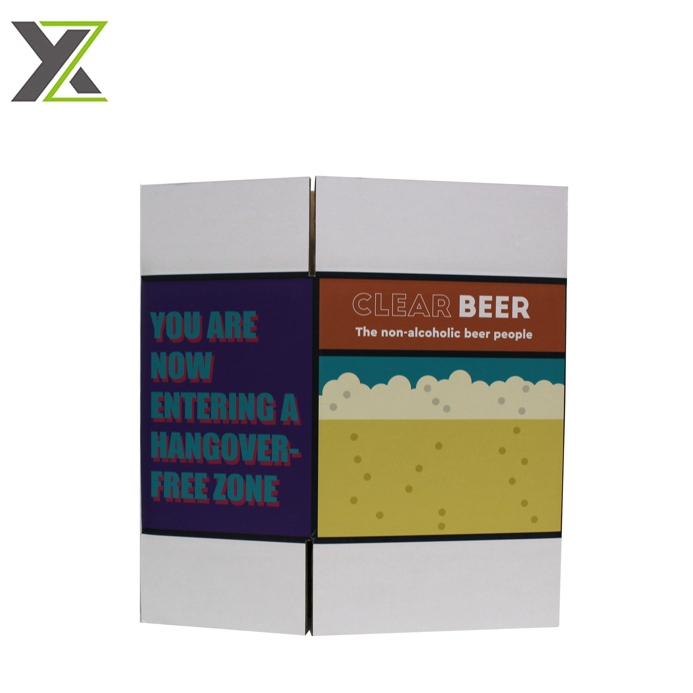 Manufacturer custom 6 bottles beer double wall carton boxes with divider