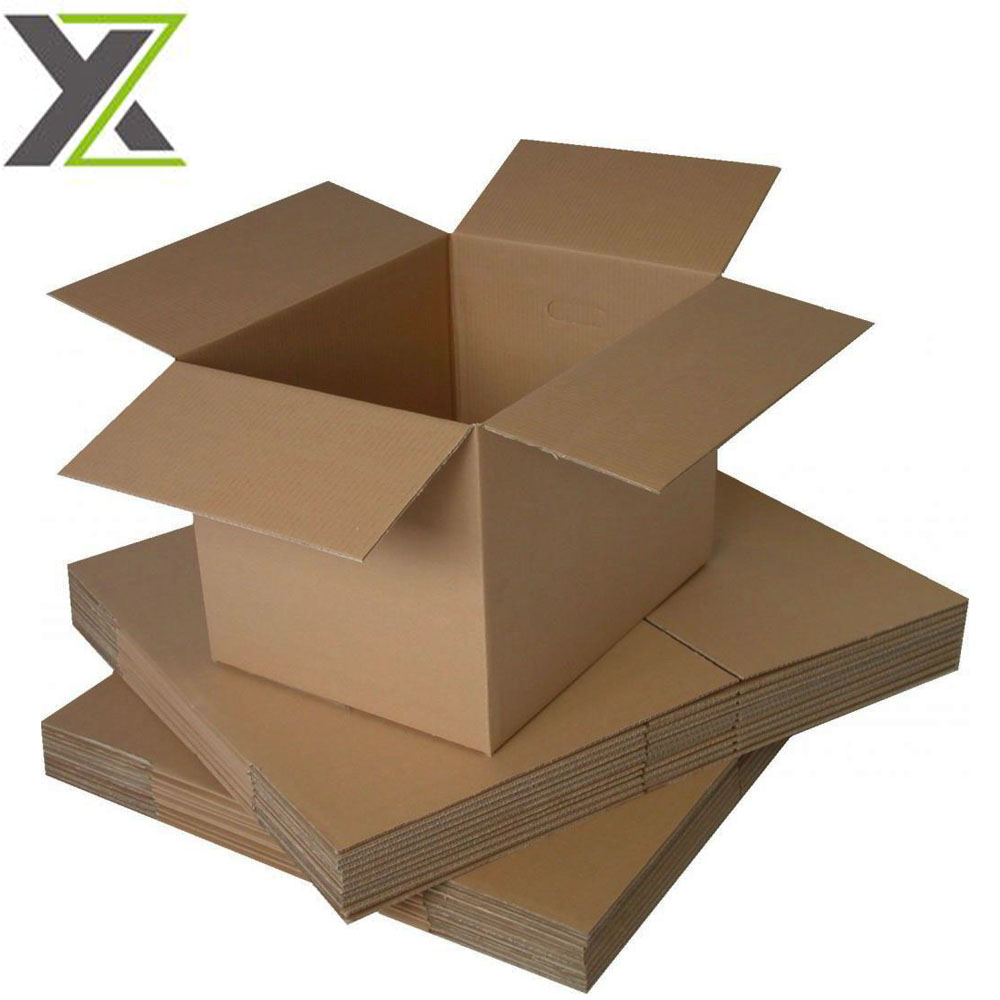 Foldable factory price durable eco 3 layer carton box empty