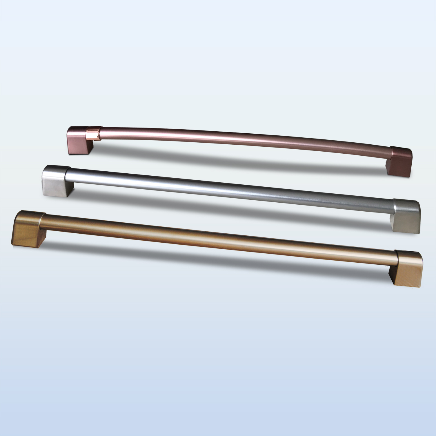 铝合金抛磨氧化电镀拉丝PVD把手